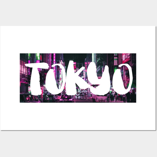 Tokyo City Night View Wall Art by FRD ArtDesign